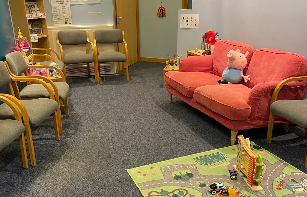 George pig in the waiting room