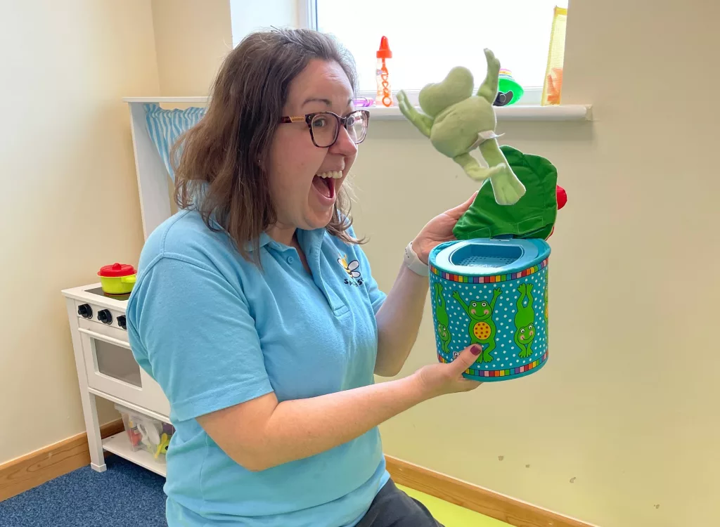 Julie and the Frog in a Box